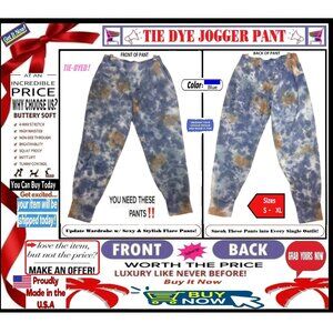 🛑 BULLY Unisex JOGGER ➕🆒 TRACK PANT Elastic Waist Tie Dye SWEATS 💸BUY NOW‼️🟢